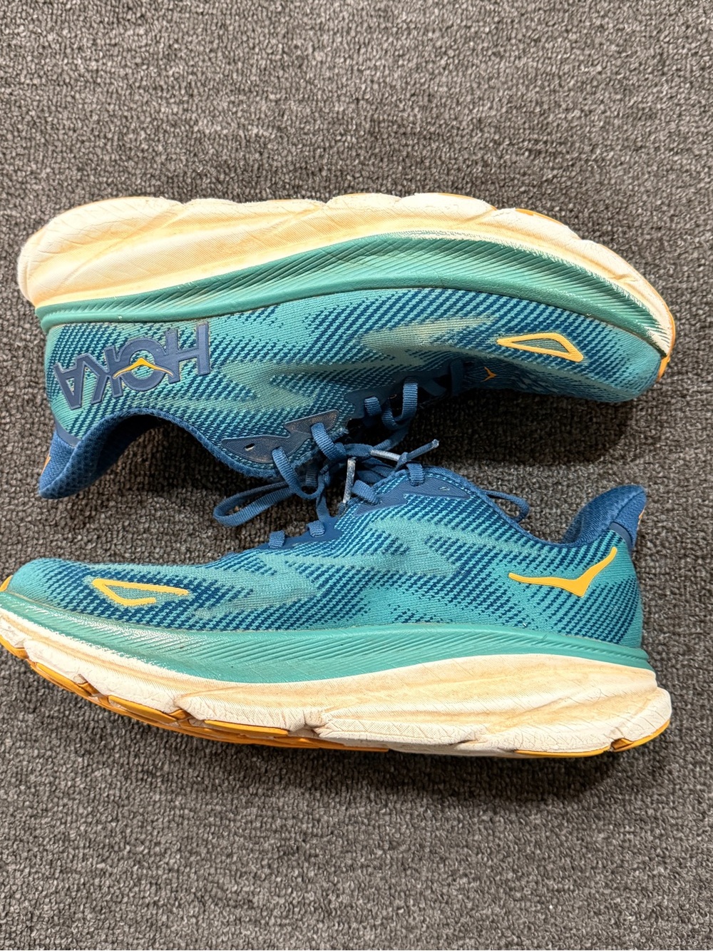 Hoka Men's Teal & Navy Athletic Running Shoe - Picture 3 of 6
